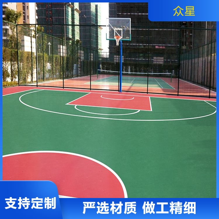 晋城市橡胶跑道篮球场硅PU - 价格